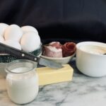 Eggs butter cream bacon